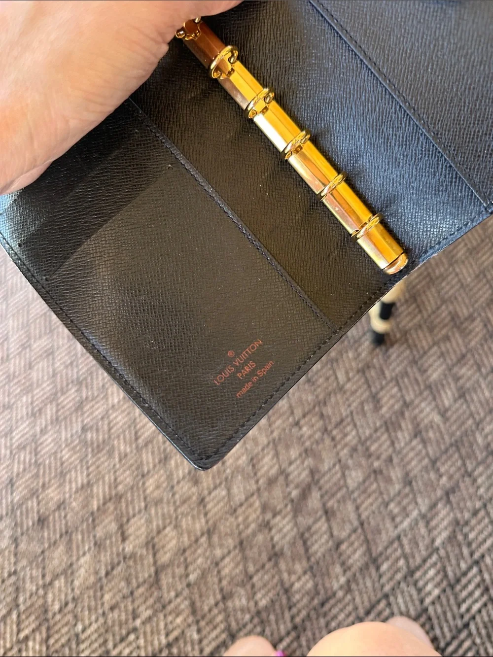 100% authentic red epi leather wallet